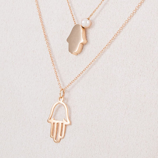 Collier en or avec khmissa simple