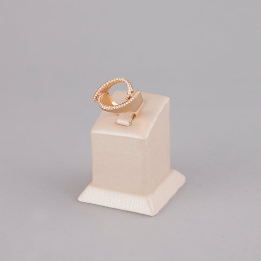 Bague "Clin d'Œil" en Or Rose 18 Carats et Diamants